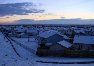 Airdrie AB in winter