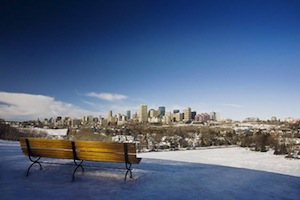 Edmonton winter view