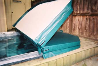 tapered hot tub cover